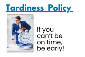 Policy on Tardiness - DV20b